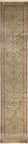 80X438 絨毯 オリエンタル カシミール ピュア シルク 廊下 カーペット (絹, インド) Carpetvista
