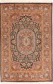 絨毯 オリエンタル カシミール ピュア シルク 64X98 (絹, インド)