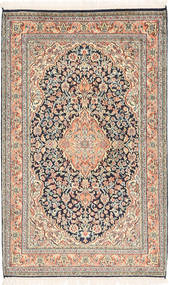  78X125 Medallion Small Kashmir Pure Silk Rug Silk, Carpetvista