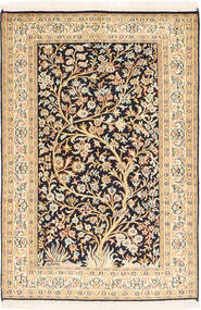 79X119 Kashmir Ren Silke Teppe Orientalsk (Silke, India) Carpetvista
