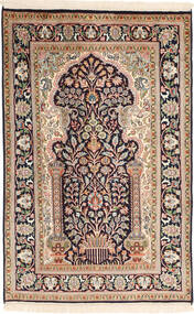 絨毯 オリエンタル カシミール ピュア シルク 79X122 (絹, インド)