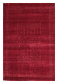  Gabbeh Loribaft Tapete 148X222 Lã Vermelho Escuro/Vermelho Pequeno Carpetvista