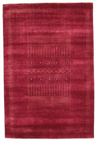 Gabbeh Loribaft Rug 150X228 Dark Red/Red Wool, India Carpetvista