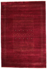  Gabbeh Loribaft Tapete 148X220 Lã Vermelho Escuro/Vermelho Pequeno Carpetvista