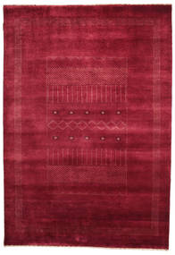  Gabbeh Loribaft Tapete 150X216 Lã Vermelho Escuro/Vermelho Pequeno Carpetvista