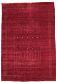  Gabbeh Loribaft Tapete 148X218 Lã Vermelho/Vermelho Escuro Pequeno Carpetvista