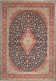 340X495 Dywan Orientalny Keszan Patina Brunatny/Beżowy Duży (Wełna, Persja/Iran) Carpetvista