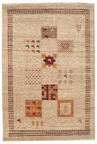 150X223 Gabbeh Loribaft Teppich Moderner Beige/Braun (Wolle, Indien) Carpetvista