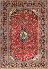  Keshan Vloerkleed 243X355 Perzisch Wol Rood/Beige Groot Carpetvista