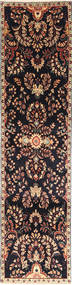 77X325 絨毯 オリエンタル ハマダン 廊下 カーペット ダークピンク/ベージュ (ウール, ペルシャ/イラン) Carpetvista