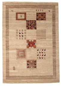 Gabbeh Loribaft Rug 198X282 Beige/Brown Wool, India Carpetvista
