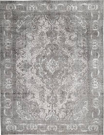  Persian Colored Vintage Rug 282X367 Grey/Light Grey Carpetvista