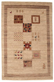 Gabbeh Loribaft Rug 145X223 Beige/Brown Wool, India Carpetvista