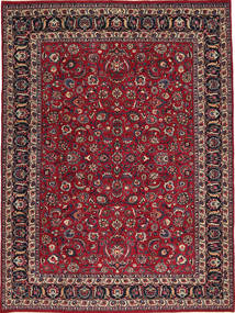 Alfombra Oriental Mashad Patina Firmada: Golpur Drakhsh 250X335 Rojo Oscuro/Rojo Grande (Lana, Persia/Irán)