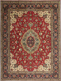  Tabriz Patina Rug 293X387 Persian Wool Brown/Beige Large Carpetvista