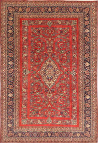  Orientalischer Hamadan Patina Teppich 215X318 Rot/Beige Wolle, Persien/Iran Carpetvista