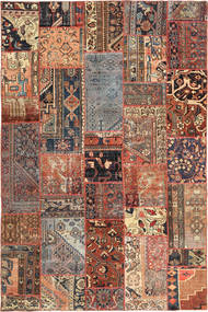 Patchwork Teppich 200X308 Wolle, Persien/Iran Carpetvista