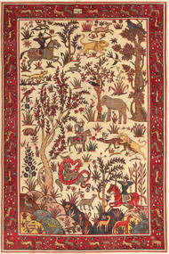  Persischer Saveh Patina Figurativ Teppich 200X300 Carpetvista
