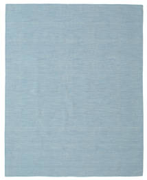  200X250 単色 キリム ルーム 絨毯 - ブルー
