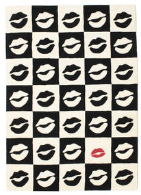  160X230 Alfombra Shaggy Chess Kiss Handtufted Lana