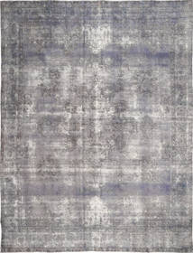  Colored Vintage Rug 293X383 Vintage Persian Wool Grey/Light Grey Large Carpetvista
