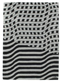  140X200 シャギー ラグ 小 Passages Handtufted 絨毯 - ブラック/グレー ウール