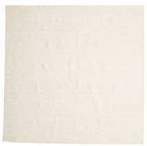  200X200 Plain (Single Colored) Kilim Loom Rug - Cream White