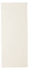 Kelim Loom 80X200 Small Cream White Plain (Single Colored) Runner Rug