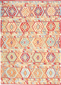  180X246 Kelim Afghan Old Stil Teppich Wolle, Carpetvista