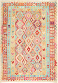  Kilim Afghan Old Style Rug 203X290 Wool Carpetvista