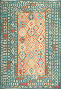  Kilim Afghan Old Style Tapis 245X352 De Laine Grand Carpetvista