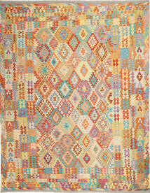  273X341 Grand Kilim Afghan Old Style Tapis Laine, Carpetvista