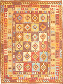  Orientalischer Kelim Afghan Old Stil Teppich 186X243 Wolle, Afghanistan Carpetvista