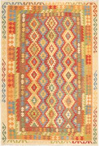  Kelim Afghan Old Stil Teppich 207X302 Carpetvista