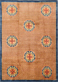  176X246 Medaillon China Modern Teppich Wolle, Carpetvista