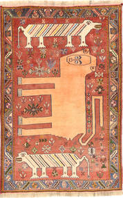 119X183 Ghashghai Matta Orientalisk Beige/Brun (Ull, Persien/Iran) Carpetvista