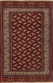  Orientalischer Turkaman Teppich 232X368 Wolle, Persien/Iran Carpetvista