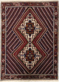  136X187 Medallion Small Afshar Rug Wool, Carpetvista