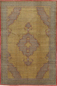  229X343 Medallion Qum Kork/Silk Rug Wool, Carpetvista