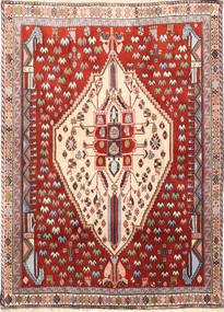  Orientalischer Shiraz Kashkuli Teppich 104X138 Wolle, Persien/Iran Carpetvista