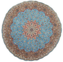 247X247 Tabriz 50 Raj With Silk Rug Oriental Square ( Persia/Iran) Carpetvista