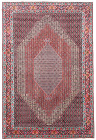241X362 Alfombra Senneh Oriental Rojo/Gris (Lana, Persia/Irán) Carpetvista