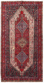 Tapete Persa Kurdi 139X270 Vermelho/Vermelho Escuro (Lã, Pérsia/Irão)