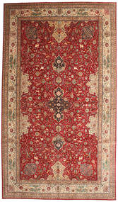 Tappeto Tabriz 50 Raj Firmato Torabi 378X660 Rosso/Arancione Grandi ( Persia/Iran)