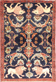 Persian Hamadan Pictorial Rug 141X200 (Wool, Persia/Iran)