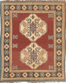  Oriental Kilim Russian Sumakh Rug 120X146 Wool, Azerbaijan/Russia Carpetvista