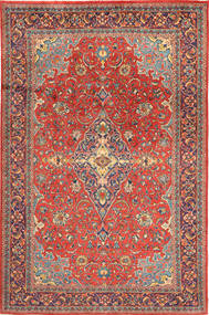 Alfombra Mahal 208X312 Rojo/Gris (Lana, Persia/Irán)