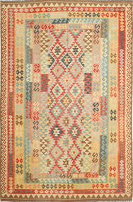  Kilim Afghan Old Style Tapis 201X303 De Laine Carpetvista