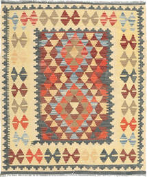  97X116 Small Kilim Afghan Old Style Rug Wool, Carpetvista