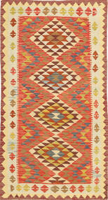  102X193 Small Kilim Afghan Old Style Rug Wool, Carpetvista